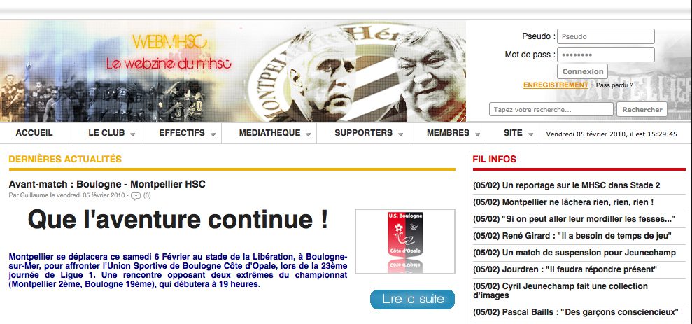 Webmhsc Le Site Des Supporters De Montpellier Triple Son