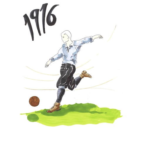 100 ans d'évolution des tenues du foot résumés en dessins