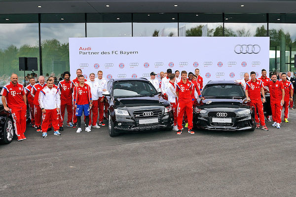 Comme chaque année à pareille période, les joueurs du Bayern ont reçu leurs Audi de fonction