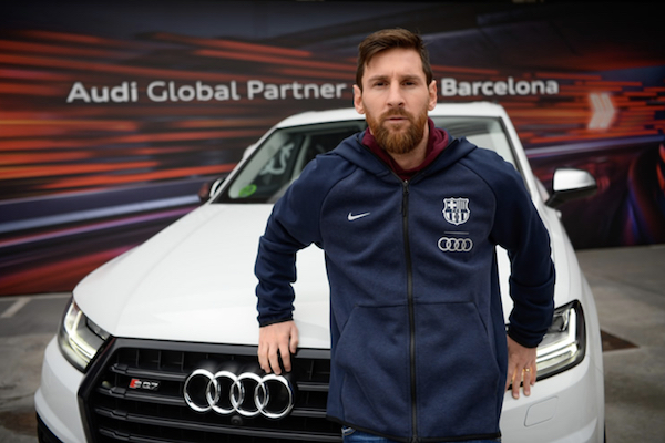 Les nouvelles Audi des joueurs du Barça en images : Lionel Messi en SQ7