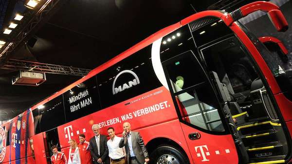 Découvrez en images, le nouveau bus du Bayern Munich