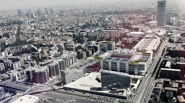 Image du futur stade du Milan Ac à Portello-Fiera