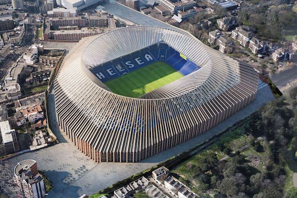 Le futur stade Stamford Bridge de Chelsea en 3D