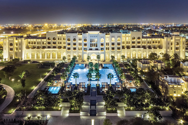 Visite de l'hôtel Al Messila Resort des Bleus au Qatar