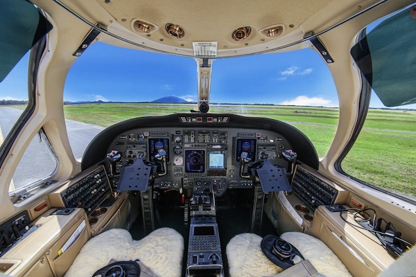 A bord d'un Cessna Citation 560, le jet de Sergio Ramos