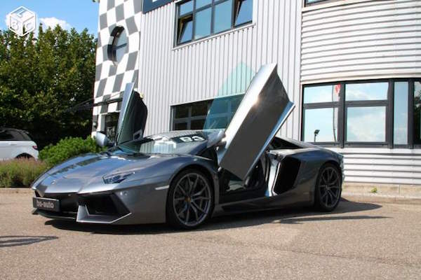 A vendre, cete ancienne Lamborghini Aventador de Sébastien Loeb