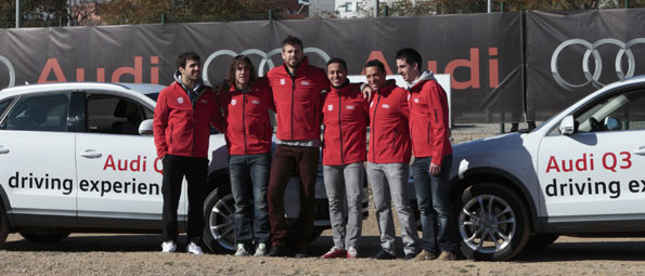 Une délégation du FC Barcelone a testé le nouveau Q3 d'Audi...