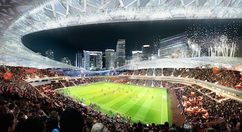 En images, le futur stade de la franchise MLS de David Beckham