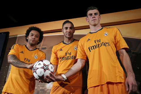 Voici le nouveau maillot orange du Real Madrid