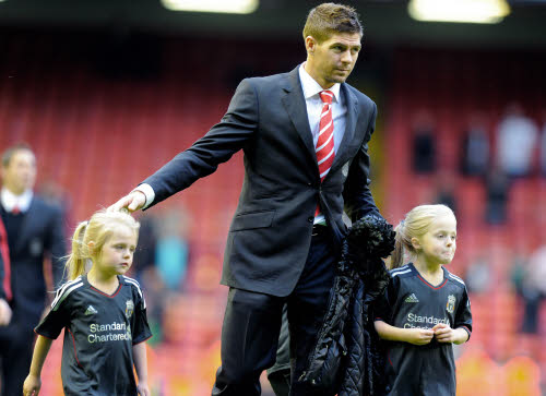 Steven Gerrard et ses filles