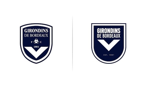 Les logos des clubs de ligue 1 redesignés : Les Girondins de Bordeaux