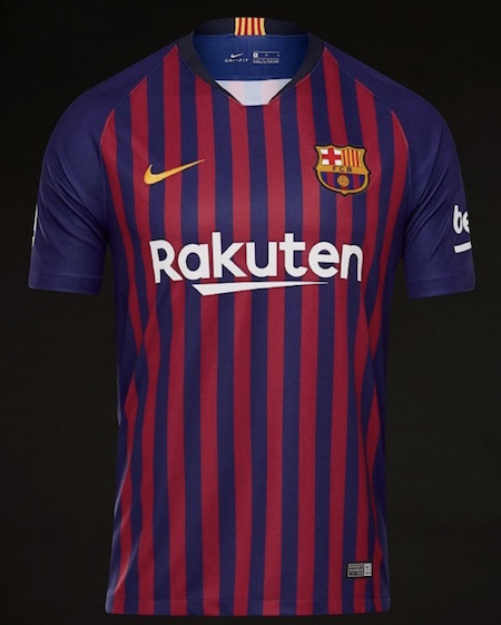 Images du maillot 2018-2019 du FC Barcelone