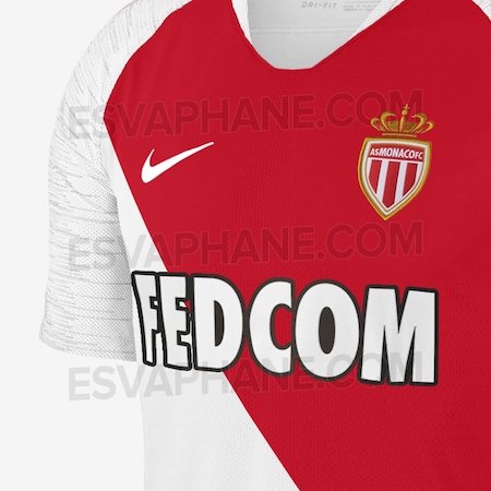 Aperçu des futurs maillots 2018-19 de l'AS Monaco : le domicile