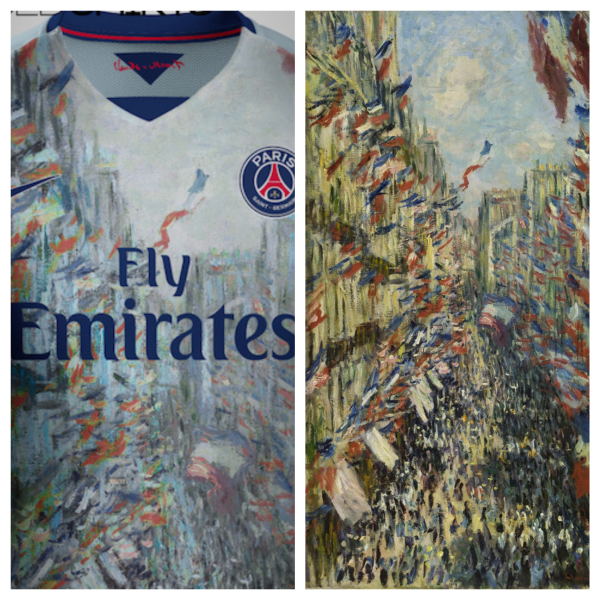 Le maillot du PSG façon tableau de Monet