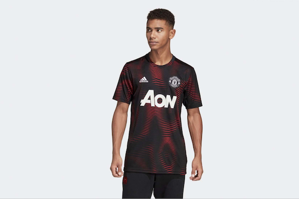 Les maillots pre-match adidas 2019 : pour Manchester United