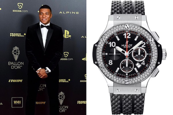 Les montres de Kylian Mbappé : Big Bang Steel Diamonds