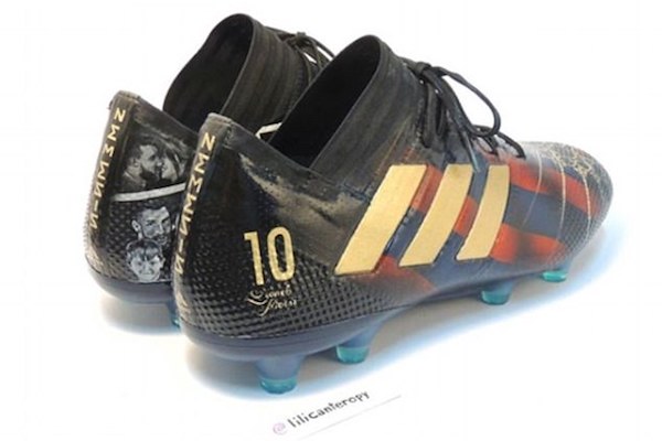 Images des chaussures de Lionel Messi inspirées de sa vie