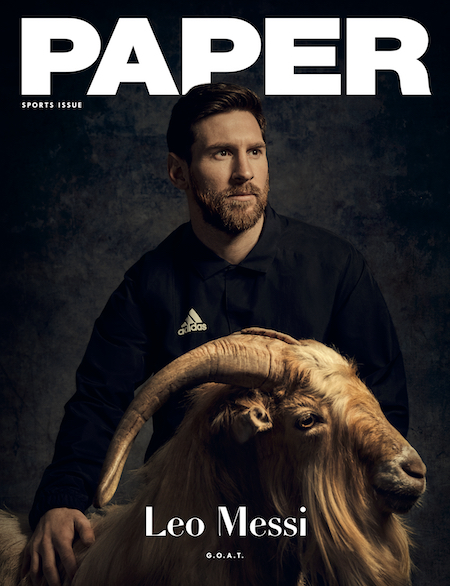 Lionel Messi et la Chèvre en images pour PAPER