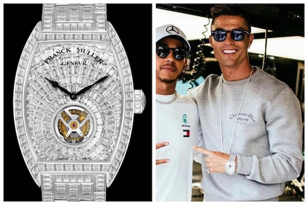 Les montres de Cristiano Ronaldo : cette Franck Muller Cintrée Curvex Tourbillon (1,5M€)