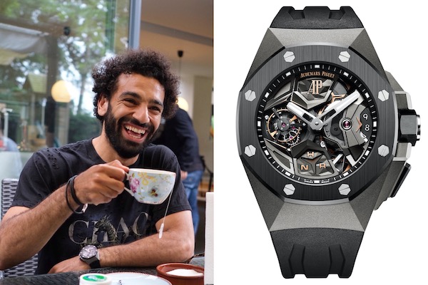 Les montres des joueurs de Liverpool : Une Royal Oak Concept Flying Tourbillon (164 000€) de Mohamed Salah