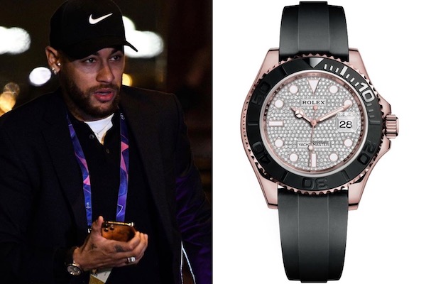 Les montres de Neymar : Une Rolex Yacht Master 40