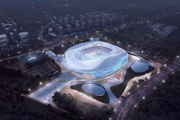 Qingdao Youth Football Stadium (Chine) = 50 000 places