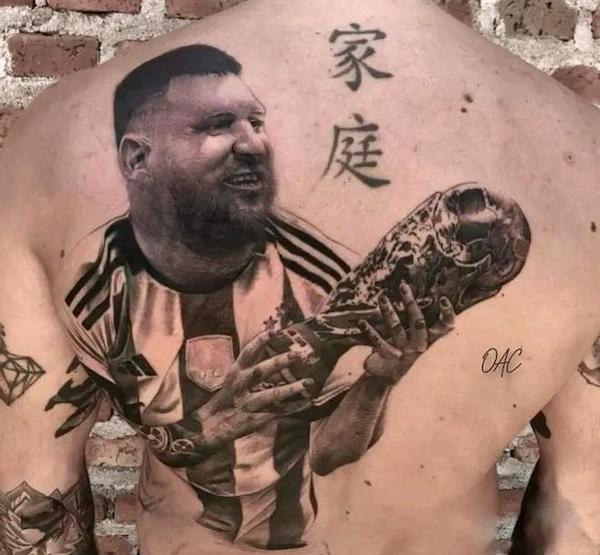 Best of des tatouages les plus moches pour célébrer la victoire de l'Argentine au Mondial 2022