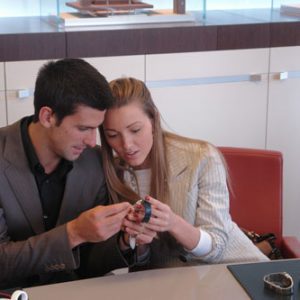 Novak Djokovic et sa petite copine chez Audemars Piguet...