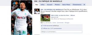 Le Facebook officiel de l'OM