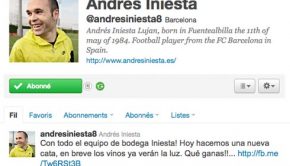 Andrés Iniesta sur Twitter