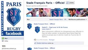 Le Stade Français sur Facebook