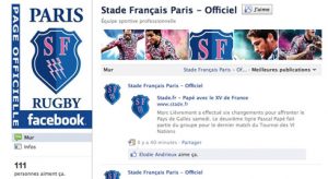 Le Stade Français sur Facebook