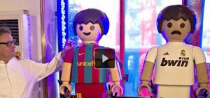 Cristiano Ronaldo et Lionel Messi en chocolat