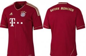 Le maillot que portera le Bayner Munich à domicile, saison 2011-2012