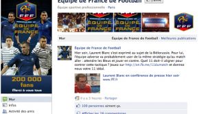 Page Facebook des bleus de Benzema