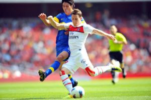 Le joueur du PSG, Kevin Gameiro