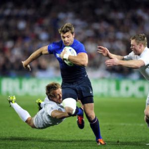 Vincent CLERC lors de France-Angleterre de rugby @iconsport