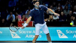 Roger Federer au Masters de Londres 2011- @Iconsport
