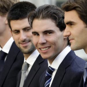 Federer, Nadal et Djokovic - @Iconsport