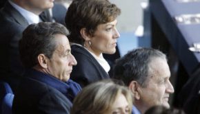 Nicolas Sarkozy dans les tribunes du Stade de France - @Iconsport