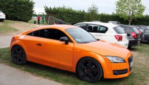L'Audi orange de Rémy Cabella - Photos @Icon Sport