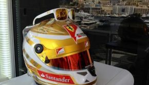 Le casque de Fernando Alonso au GP de Monaco