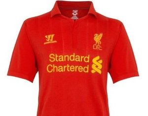 Le maillot 2012-2013 du FC Liverpool