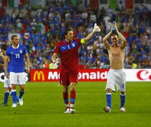 Buffon et l'équipe d'Italie - @Iconsport