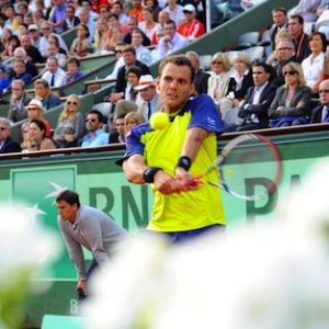 Paul-Henri Matieu à Roland Garros 2012 - @Iconsport