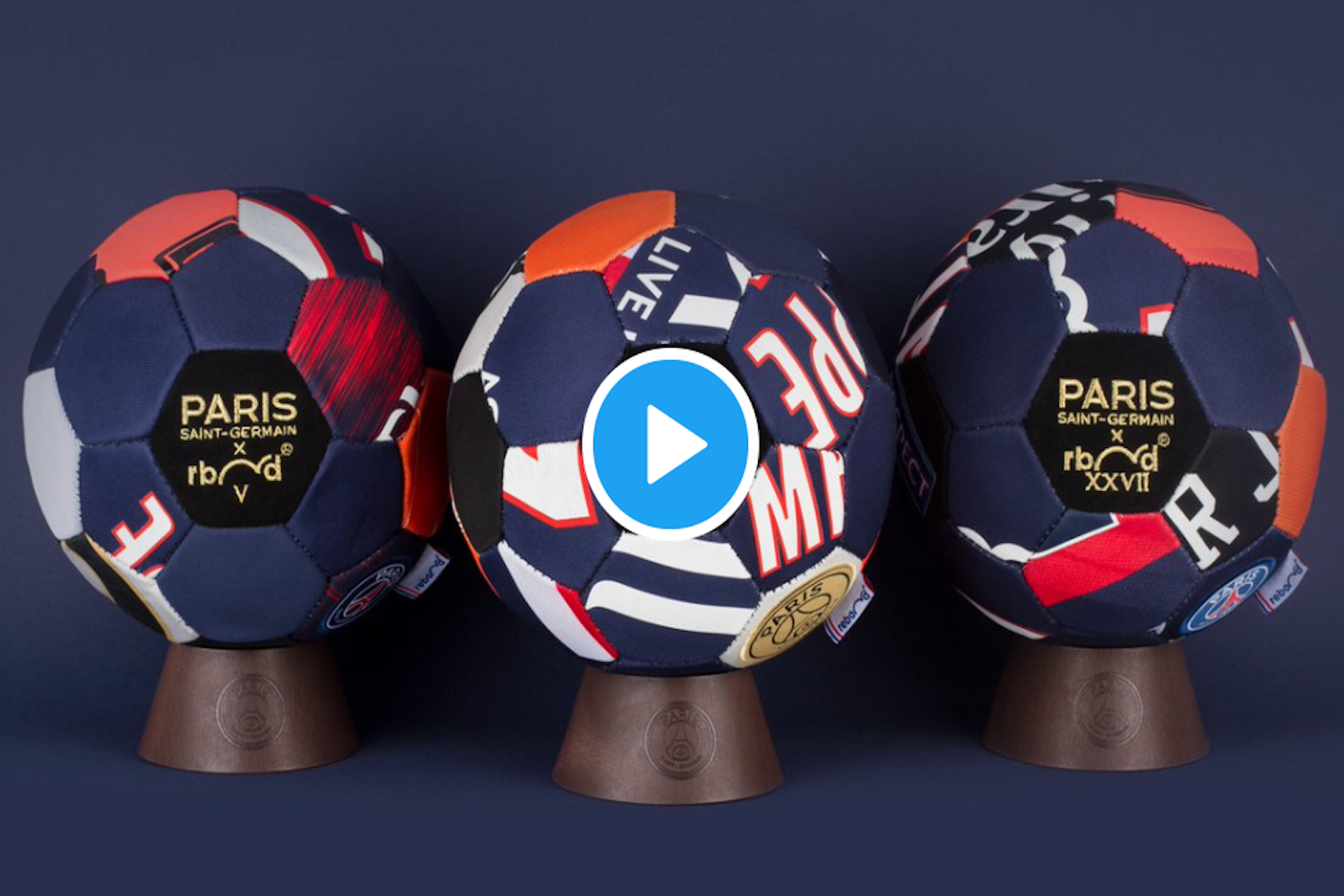 Ballon Maillots Historiques PSG x Rebond – 10ème Titre Champion de France