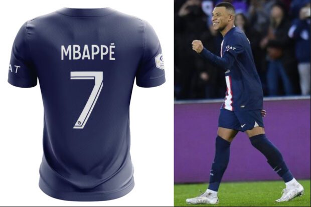 PSG maillot Mbappé