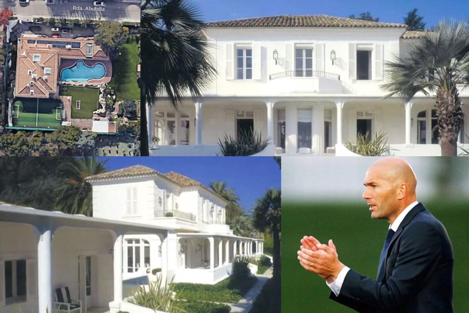 Zidane, bienvenue dans sa maison à 5M€. Avec terrain de foot et piscine