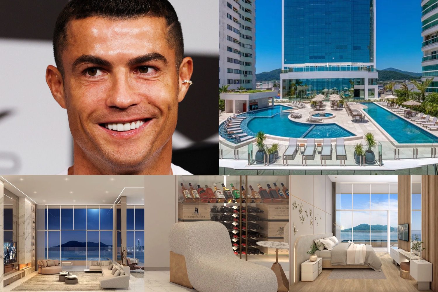 Cristiano Ronaldo, bem-vindo aos apartamentos de sua família no Brasil
