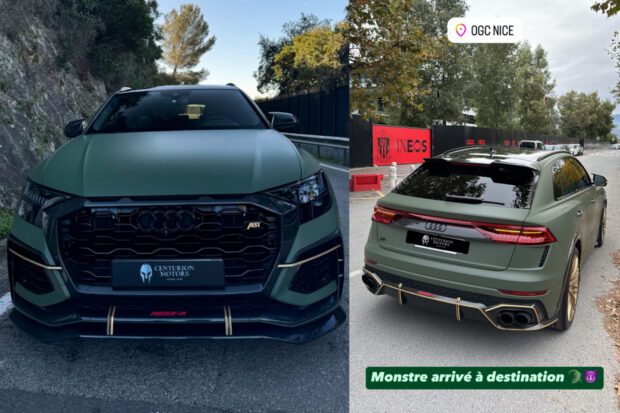 OGC Nice. Brutale et magnifique la nouvelle voiture d'un joueur du GYM